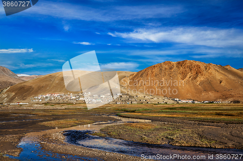 Image of Korzok village at lake Tso Moriri, Ladakh