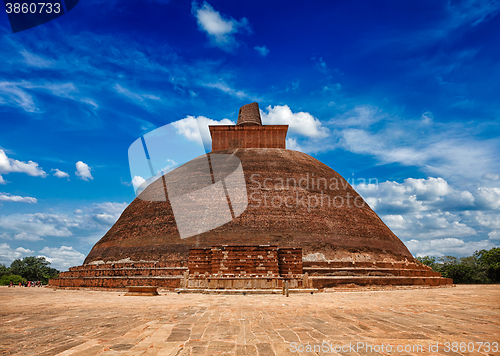 Image of Jetavaranama dagoba Buddhist stupa in ancient city