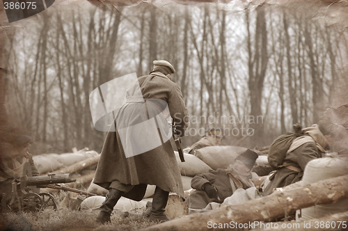 Image of War reenacting