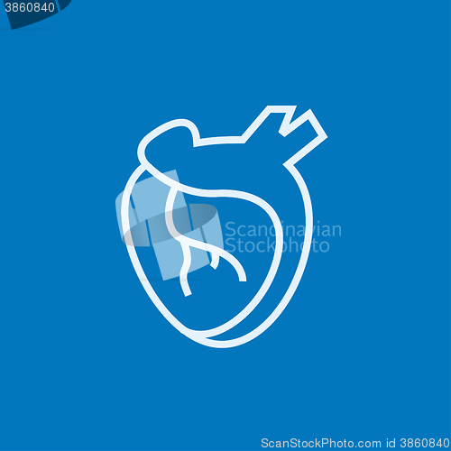 Image of Heart line icon.