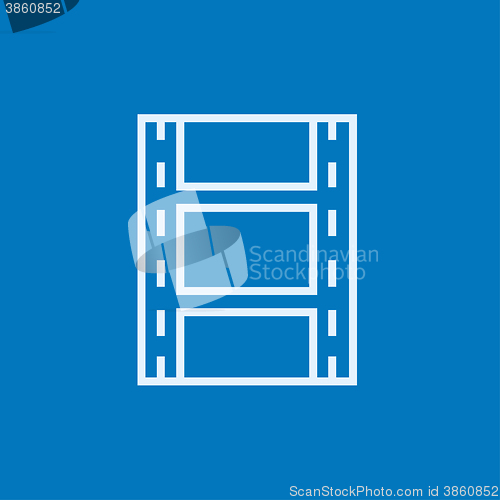 Image of Negative line icon.