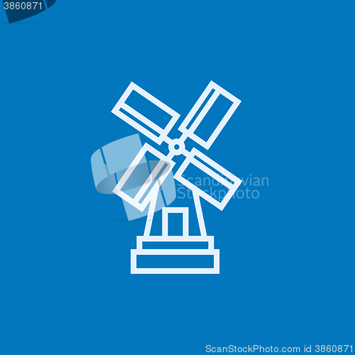 Image of Windmill line icon.