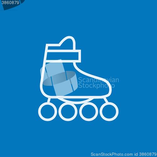 Image of Roller skate line icon.