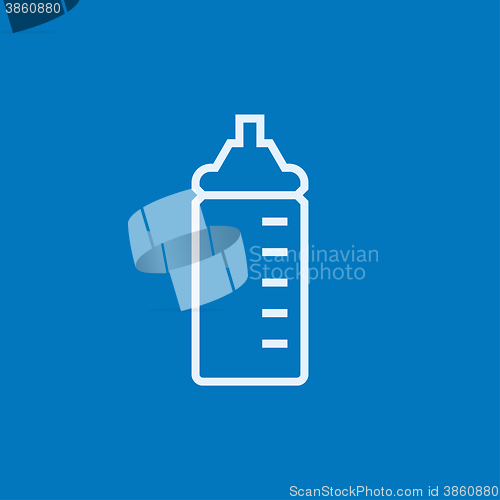 Image of Feeding bottle line icon.