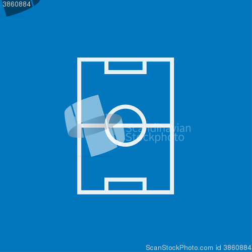 Image of Stadium layout line icon.