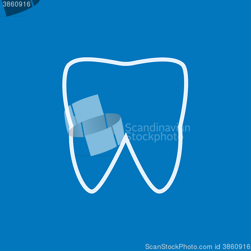 Image of Tooth line icon.