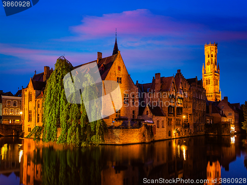 Image of Famous view of Bruges, Belgium