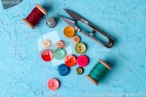 Image of Colorful plastic buttons