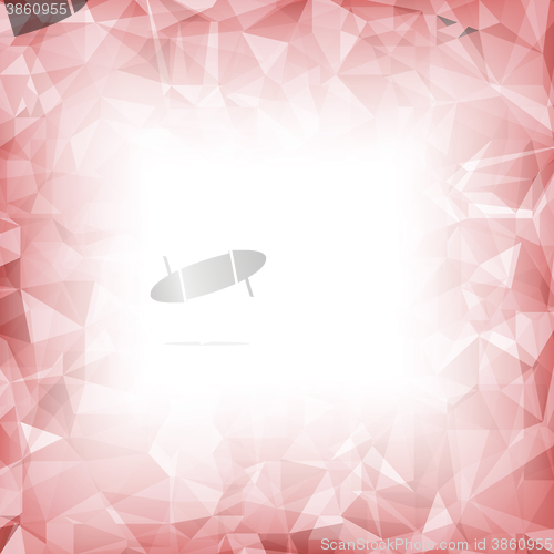 Image of Red Polygonal Background.