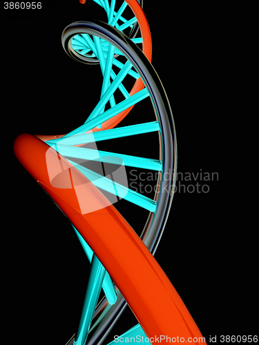 Image of DNA structure model