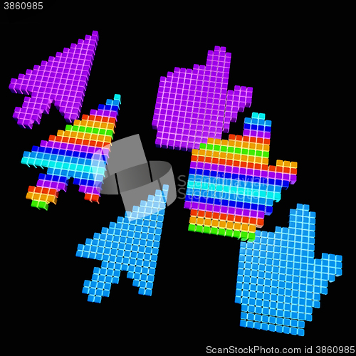 Image of Set of Link selection computer mouse cursor