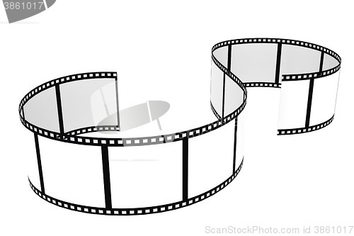 Image of Film strip isolated with white background