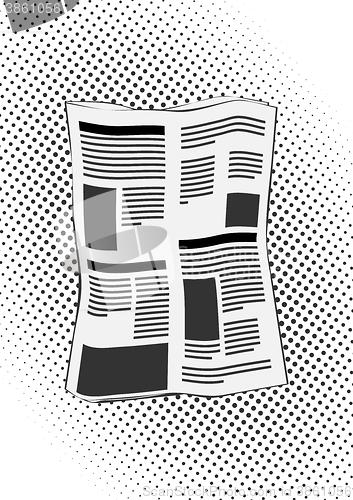 Image of newspapers in comic style