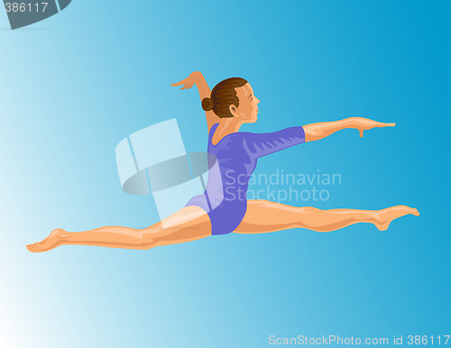 Image of Gymnast dancing