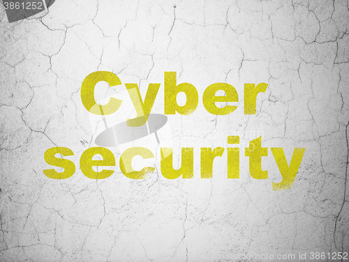 Image of Privacy concept: Cyber Security on wall background