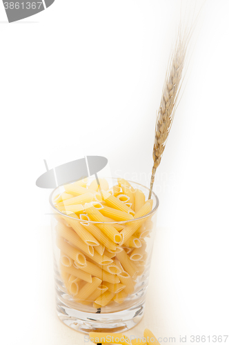 Image of Italian pasta penne with wheat