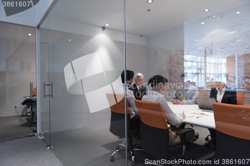 Image of business people group brainstorming on meeting
