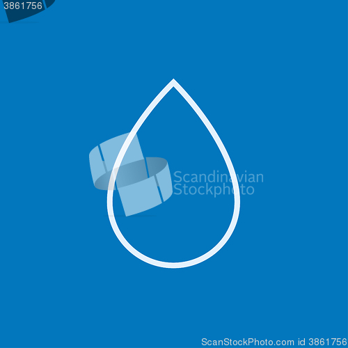 Image of Water drop line icon.