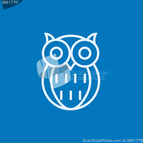 Image of Owl line icon.