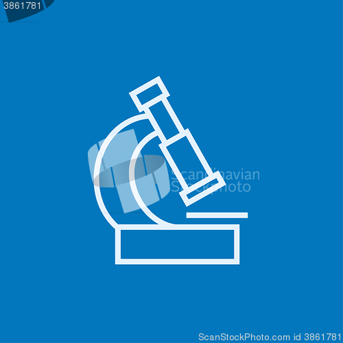 Image of Microscope line icon.