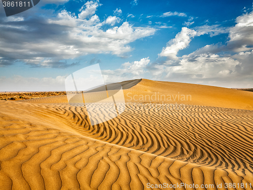 Image of Sand dunes in desert