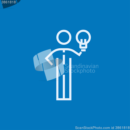 Image of Business idea line icon.