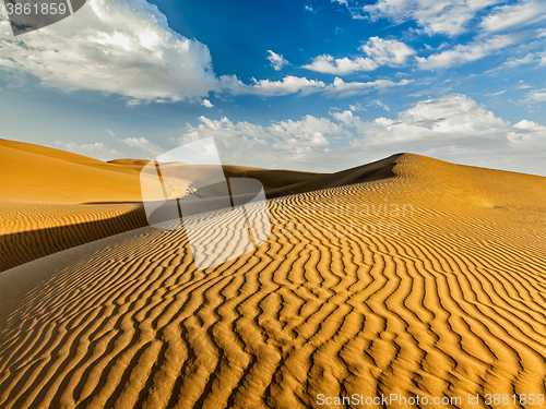 Image of Sand dunes in desert