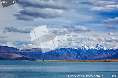 Image of Lake Tso Moriri in Himalayas. Ladakh, India