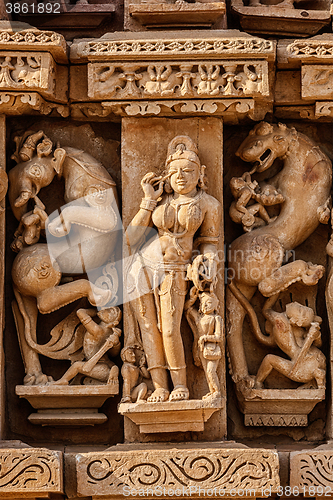 Image of Sculptures on Adinath Jain Temple, Khajuraho