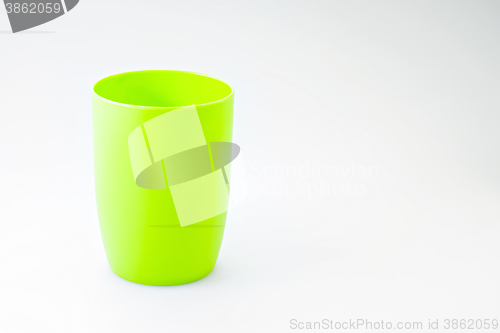 Image of Empty green cup