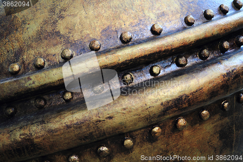 Image of old brass metal texture