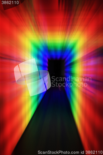 Image of door in the color night