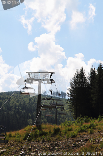 Image of funicular in jeseniky mountains