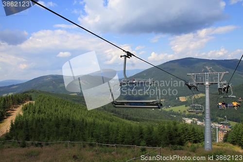 Image of funicular in jeseniky mountains