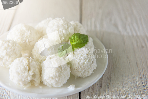 Image of Homemade candies with coconut