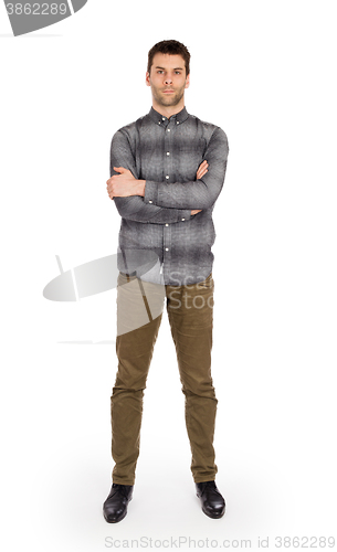 Image of Full body Caucasian man standing