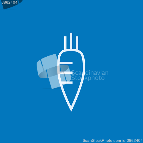 Image of Carrot line icon.