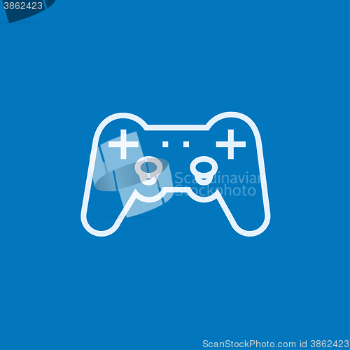 Image of Joystick line icon.