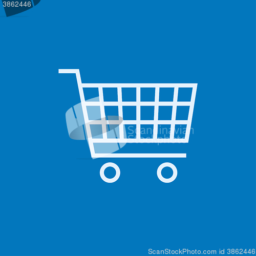 Image of Shopping cart line icon.