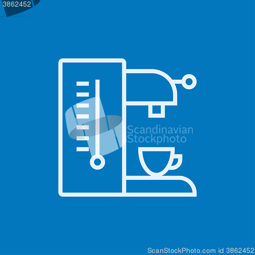 Image of Coffee maker line icon.