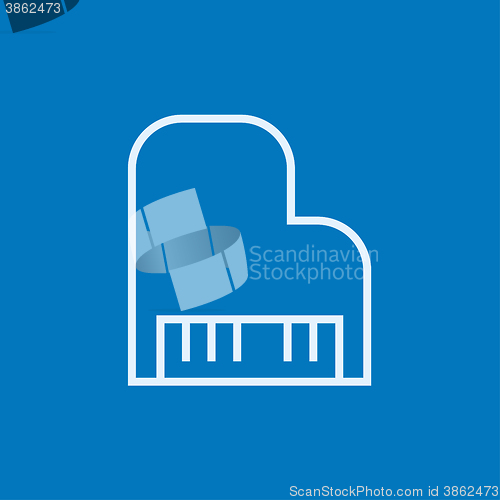 Image of Piano line icon.