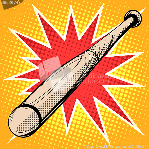 Image of Wood baseball bat retro sports