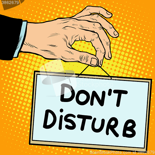 Image of Hand sign do not disturb