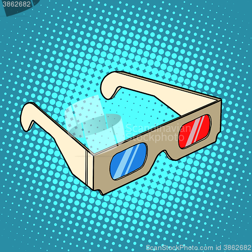 Image of Stereo 3d glasses for cinema