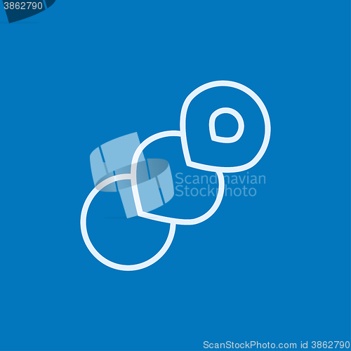 Image of Spiral bread line icon.