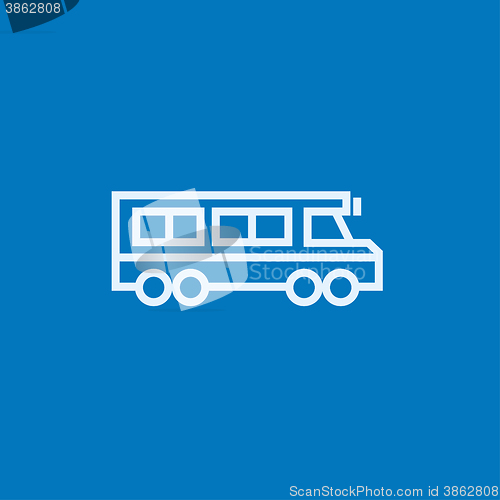 Image of School bus line icon.