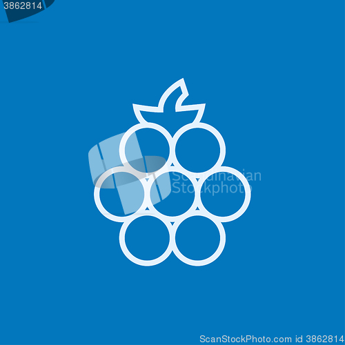Image of Raspberry line icon.