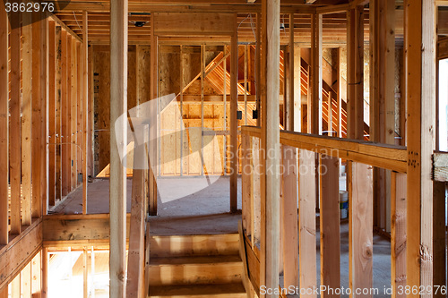 Image of Unfinished Home Framing Interior