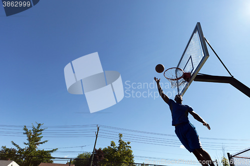 Image of Basketball Layup Silhouette