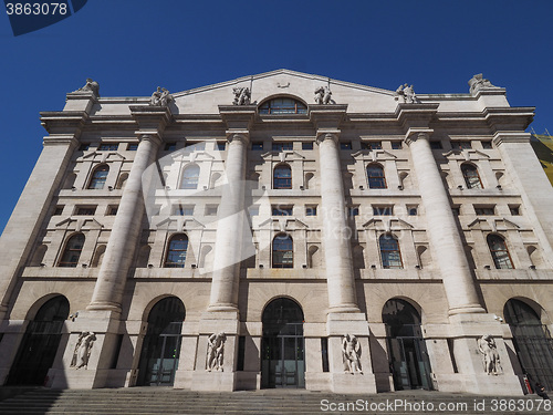 Image of Milan stock exchange in Milan